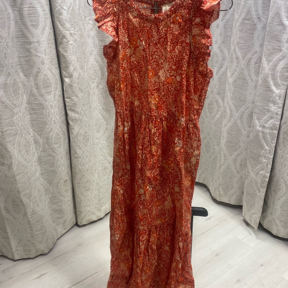 NWOT Universal Thread Orange and White Floral Dress